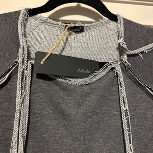 Aakasha Jersey long dress with zippers, long sleeve